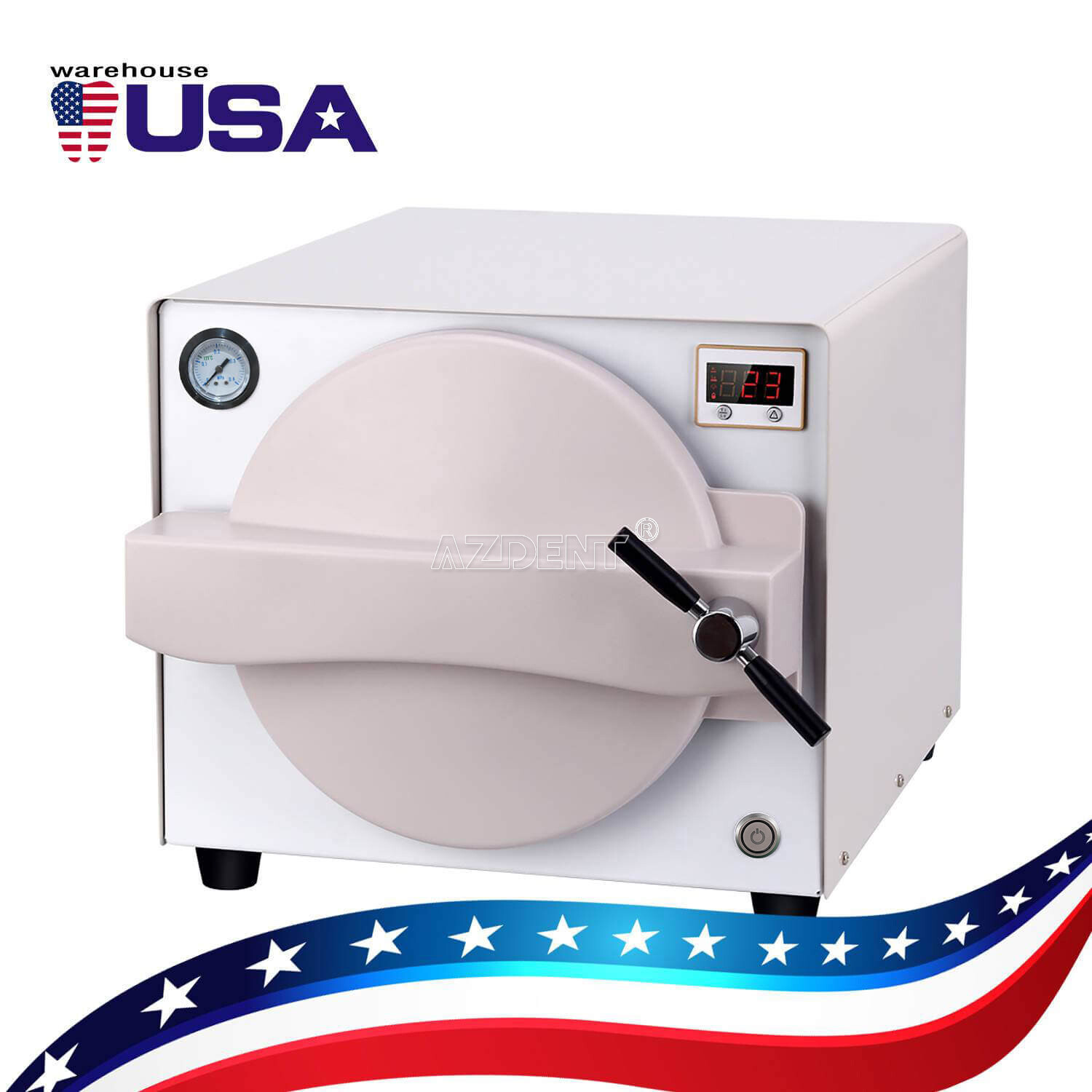 18L Esterilizador Dental Autoclave Medico Esterilizacion de Vapor Equipo USA