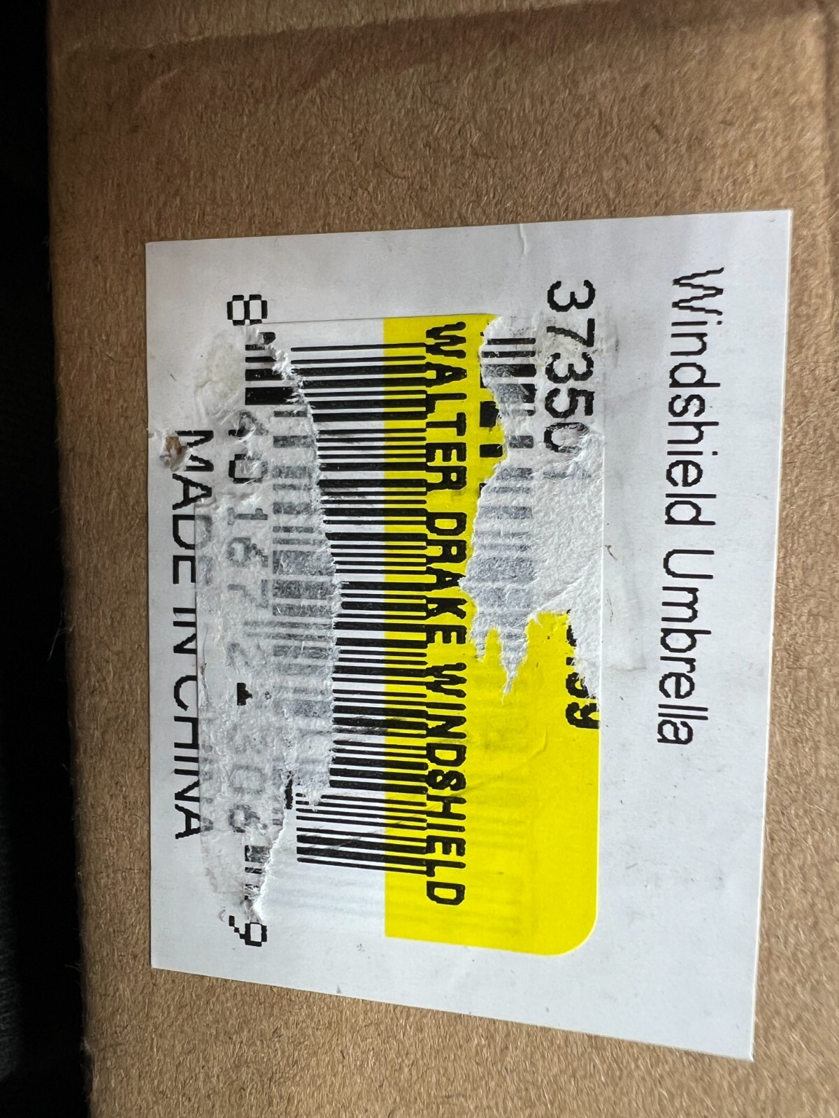 WALTER DRAKE Windshield Umbrella Buddy 373501 Black