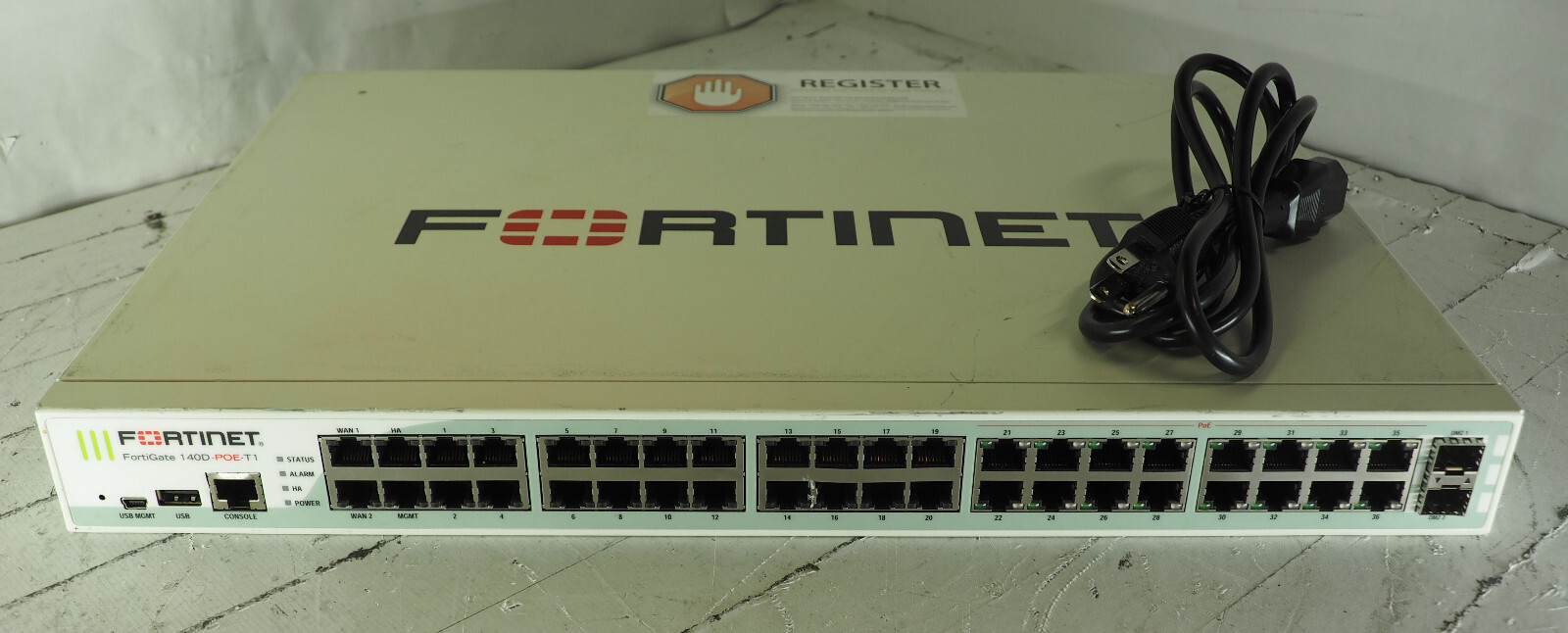 Fortinet FG-140D-POE-T1 Fortigate 36-Port SSL POE Firewall P14095-02-10