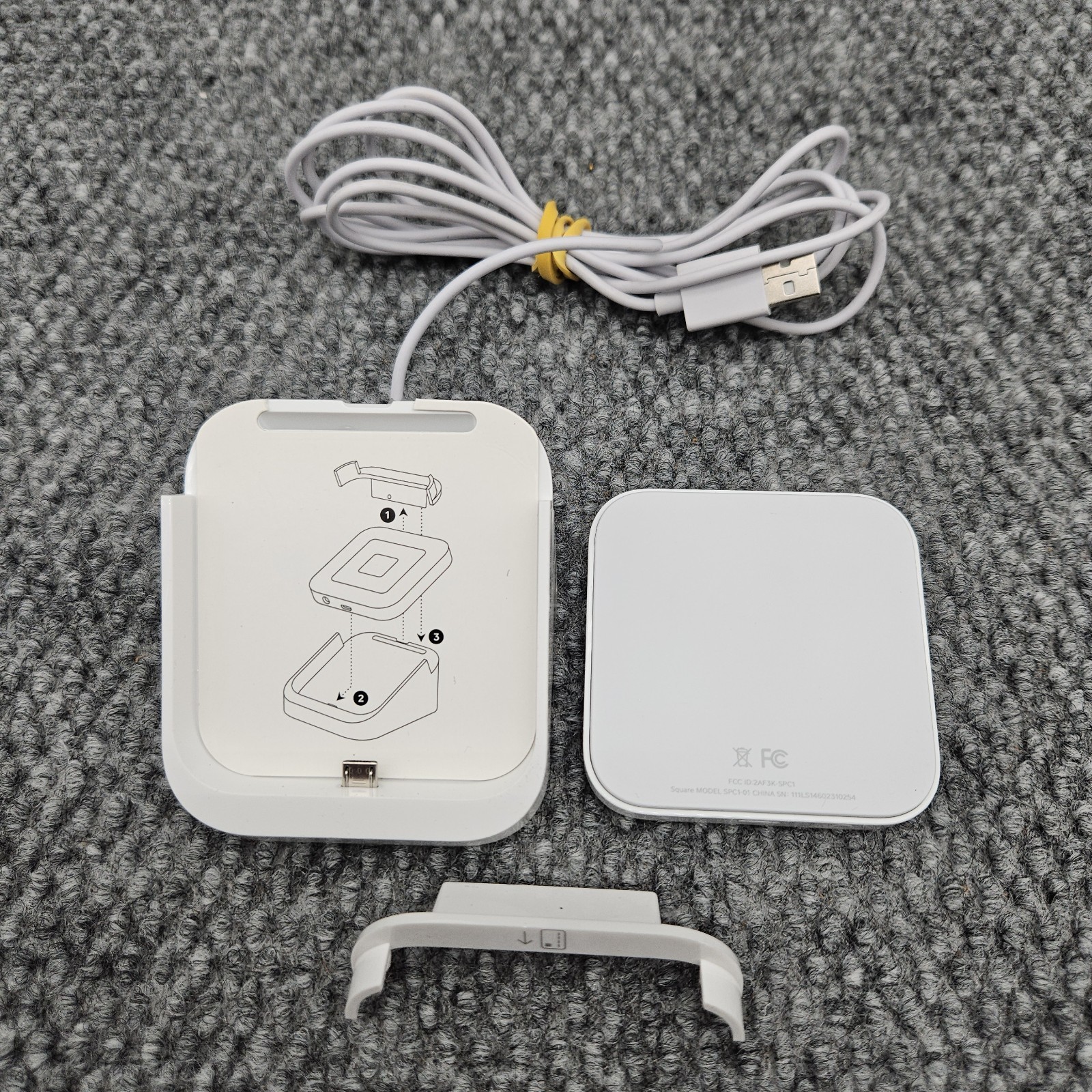 Square S8 Credit Card Chip Reader For Contactless Payment w/ S7 USB Dock Stand