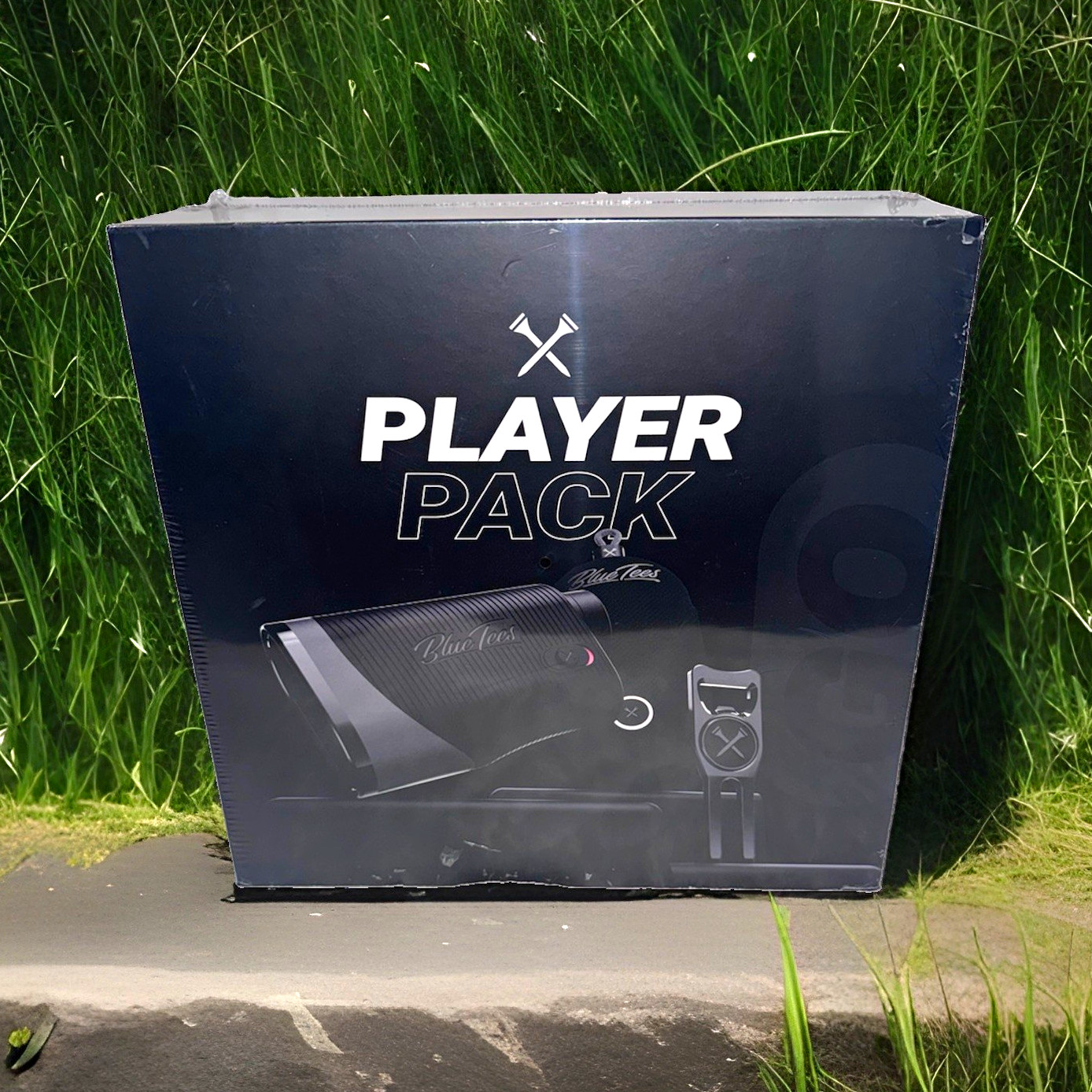 Blue Tees Golf 3 Max+ Magnetic Rangefinder Set w/ Speaker & Divot Tool Black
