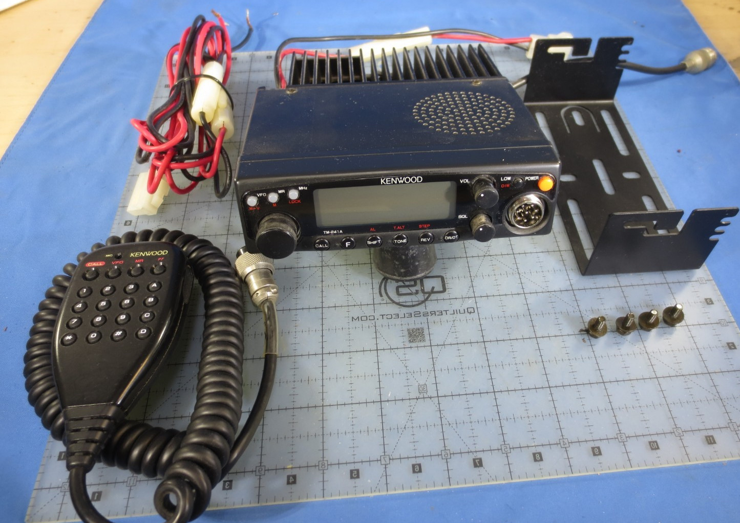 Kenwood TM-241A 2M Mobile Radio VHF Ham radio w/ Mic + Mount (Fix/Parts)
