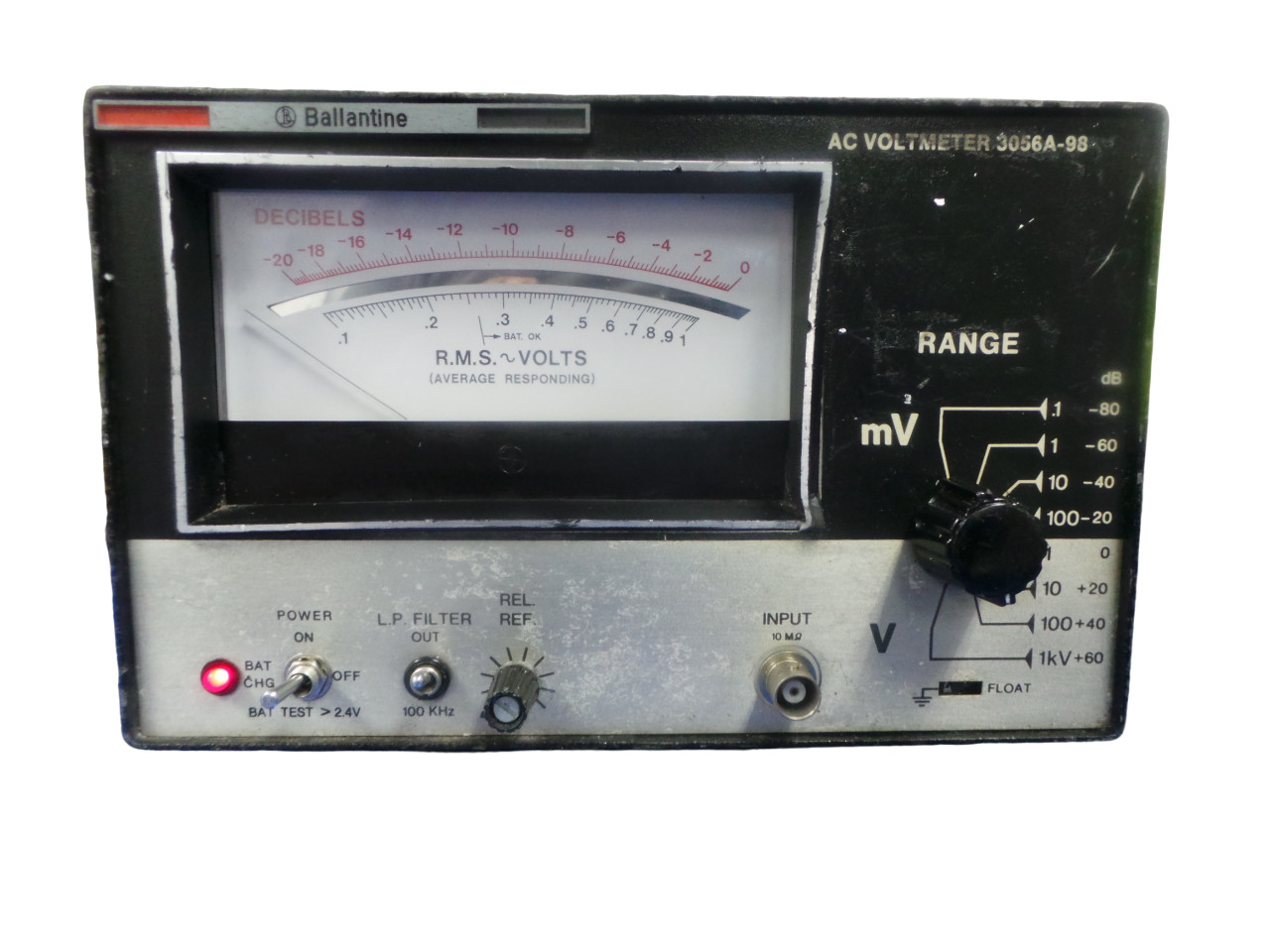 Ballantine AC Voltmeter 3056A-98 - Free Shipping