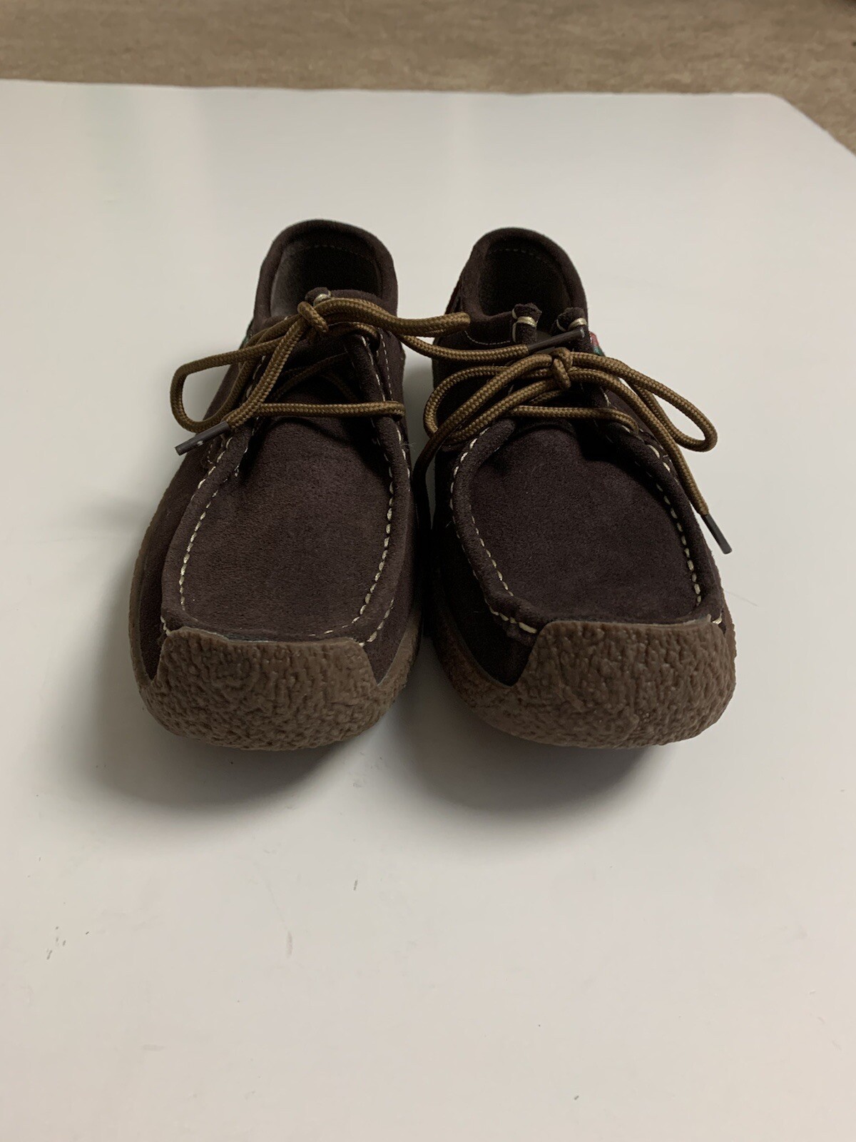 Sanearda Brown Suede Leather Sneakers Size 8