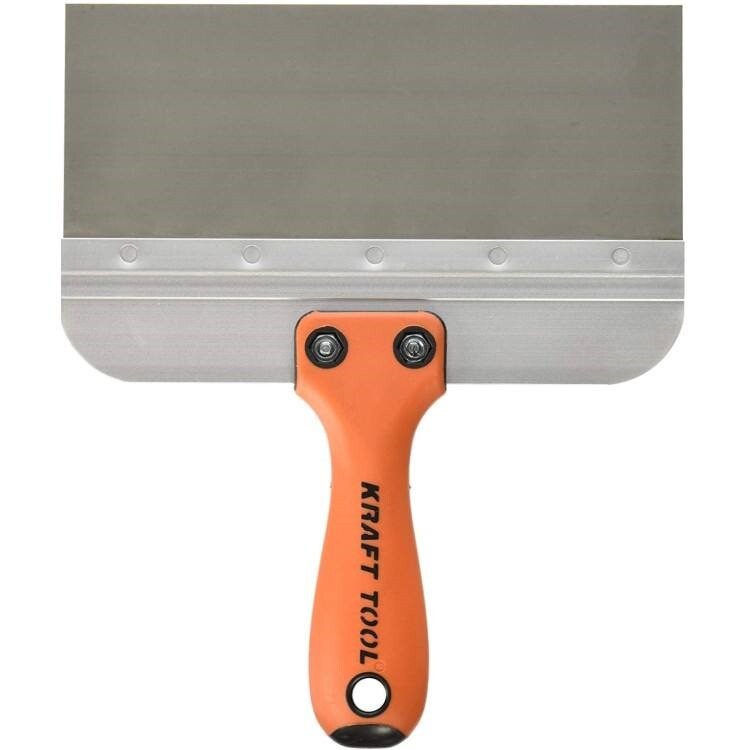 Kraft Tool Deluxe Drywall Taping Knife, Stainless Steel 8" x 3" Made in the USA