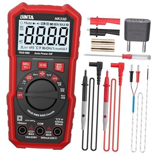NCV Multimeter with Auto-Ranging Auto-Ranging Tester for 6000 Counts