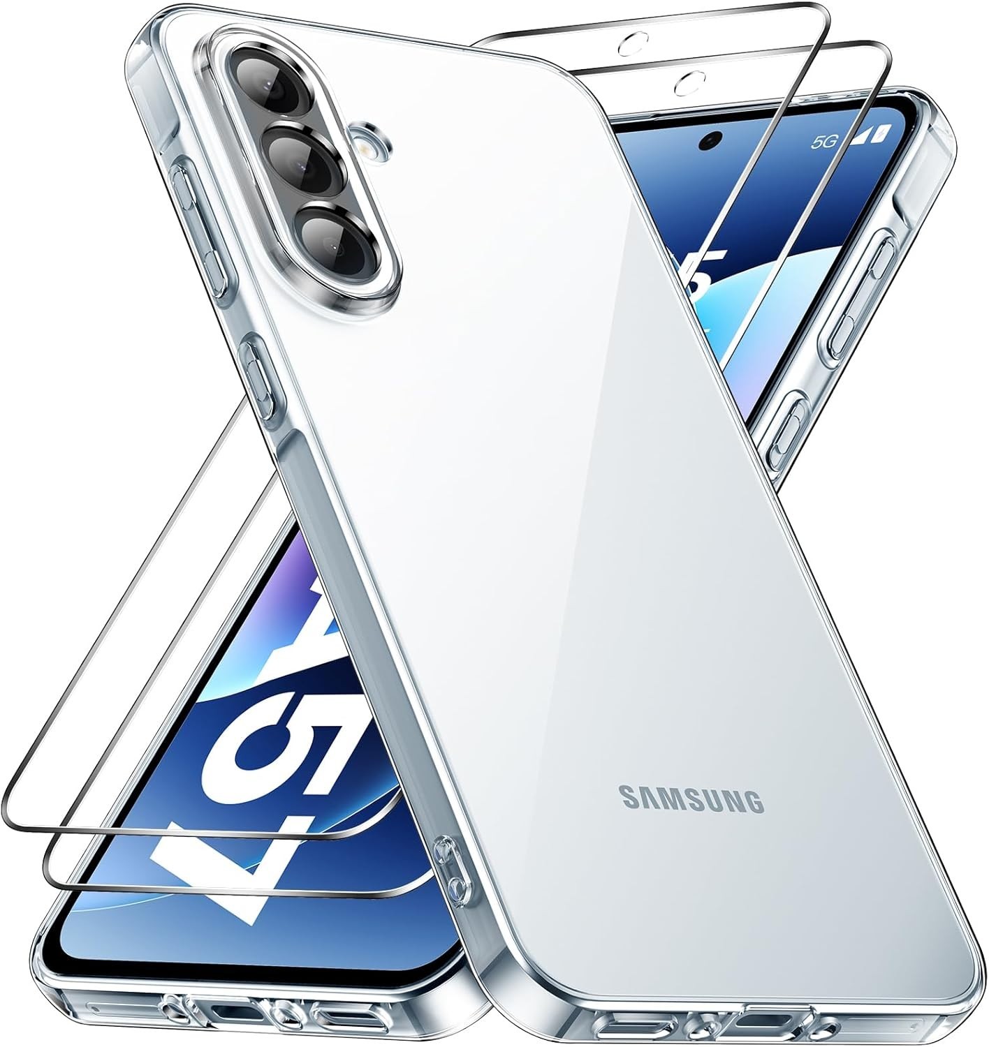Case + 2X Tempered Glass For Samsung Galaxy A57 5G Armor Full Screen Case 9H