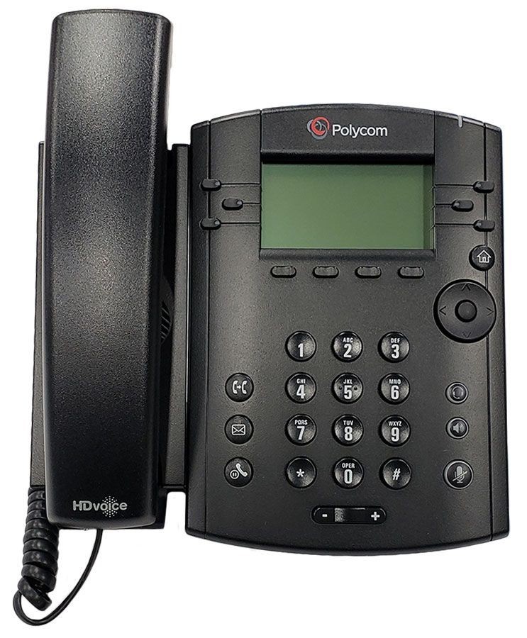 Polycom VVX 310 VoIP 6 Line Business Media Phone - Black