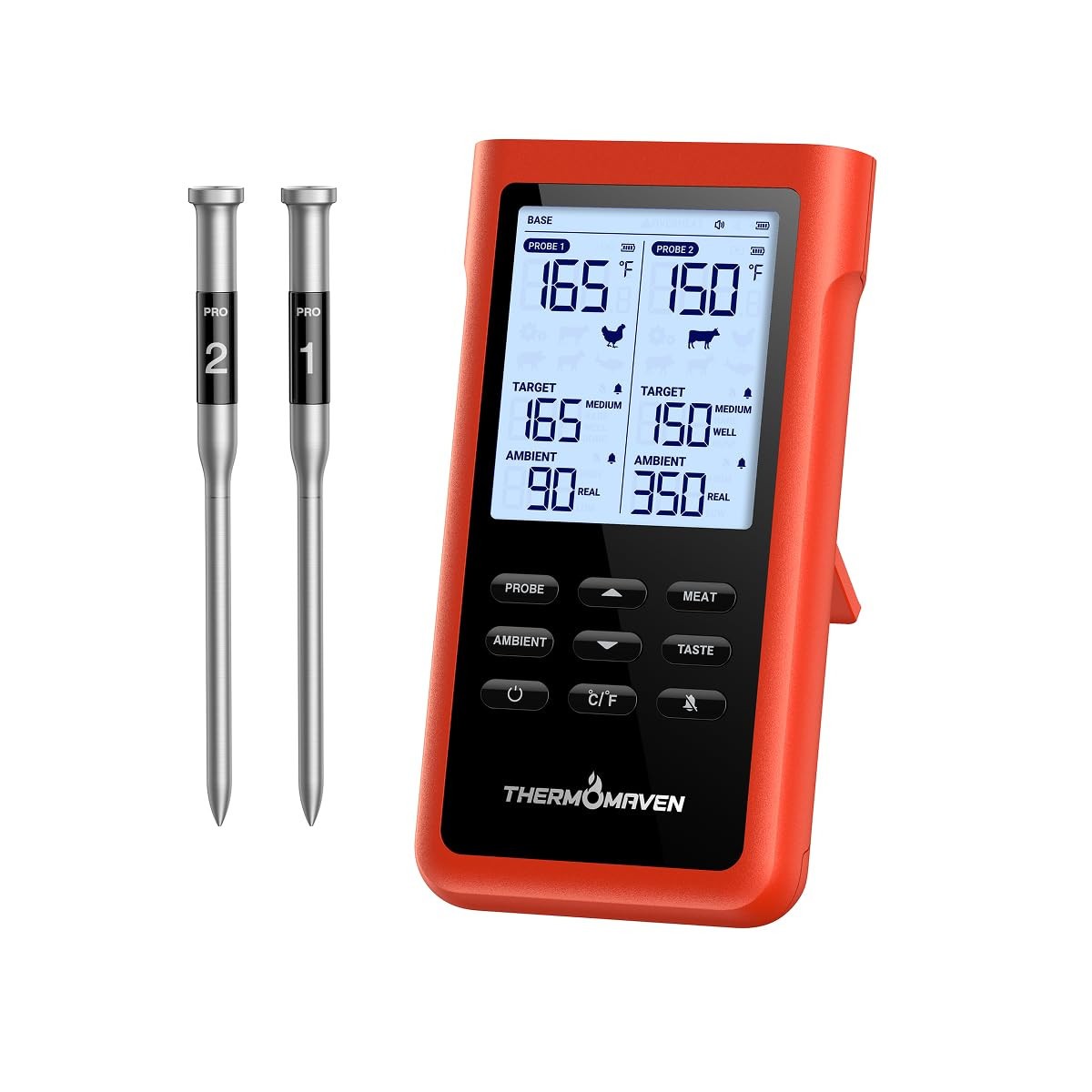 ThermoMaven X2 Smart Wireless Meat Thermometer 3000FT Range Model WT12 NEW