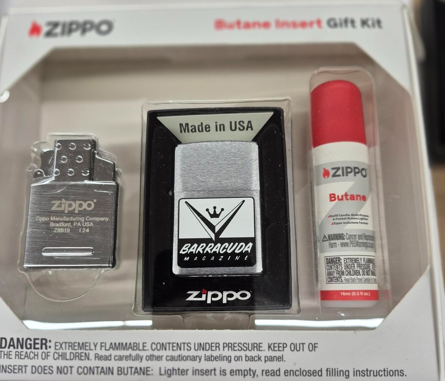 Rare Barracuda Records Studio  Zippo Lighter Gift Kit