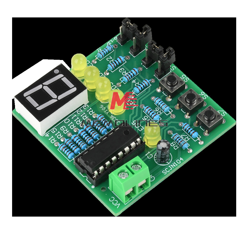 DC 5V DIY LED Decoding Display Electronic Parts DIY PCB Soldering Practice Kit
