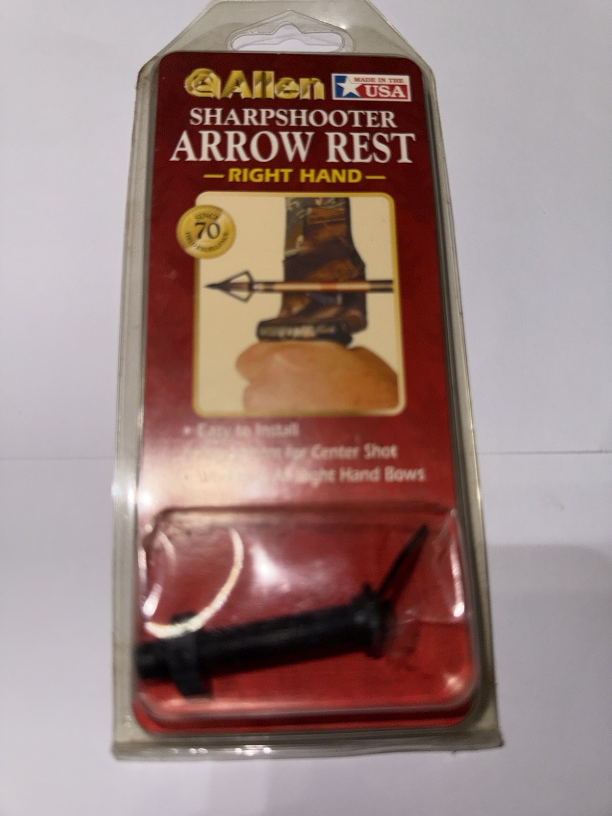 Allen Sharpshooter Arrow Rest Right Hand for Compound Bow #172 Black