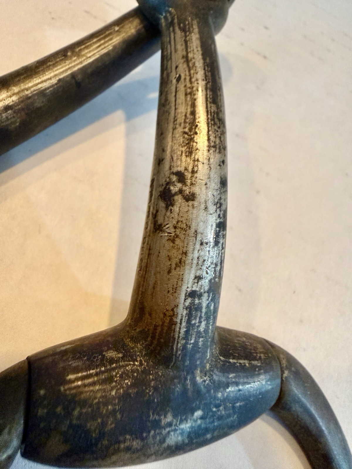 Antique Brass Eggbutt Snaffle Horse Bit Large Ring Brass Bronze Tack