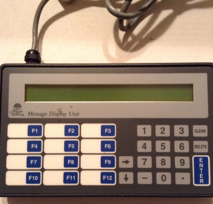 Maple Systems,GEF460A-004,Display Unit  w/ 2x40 LB LCD USED
