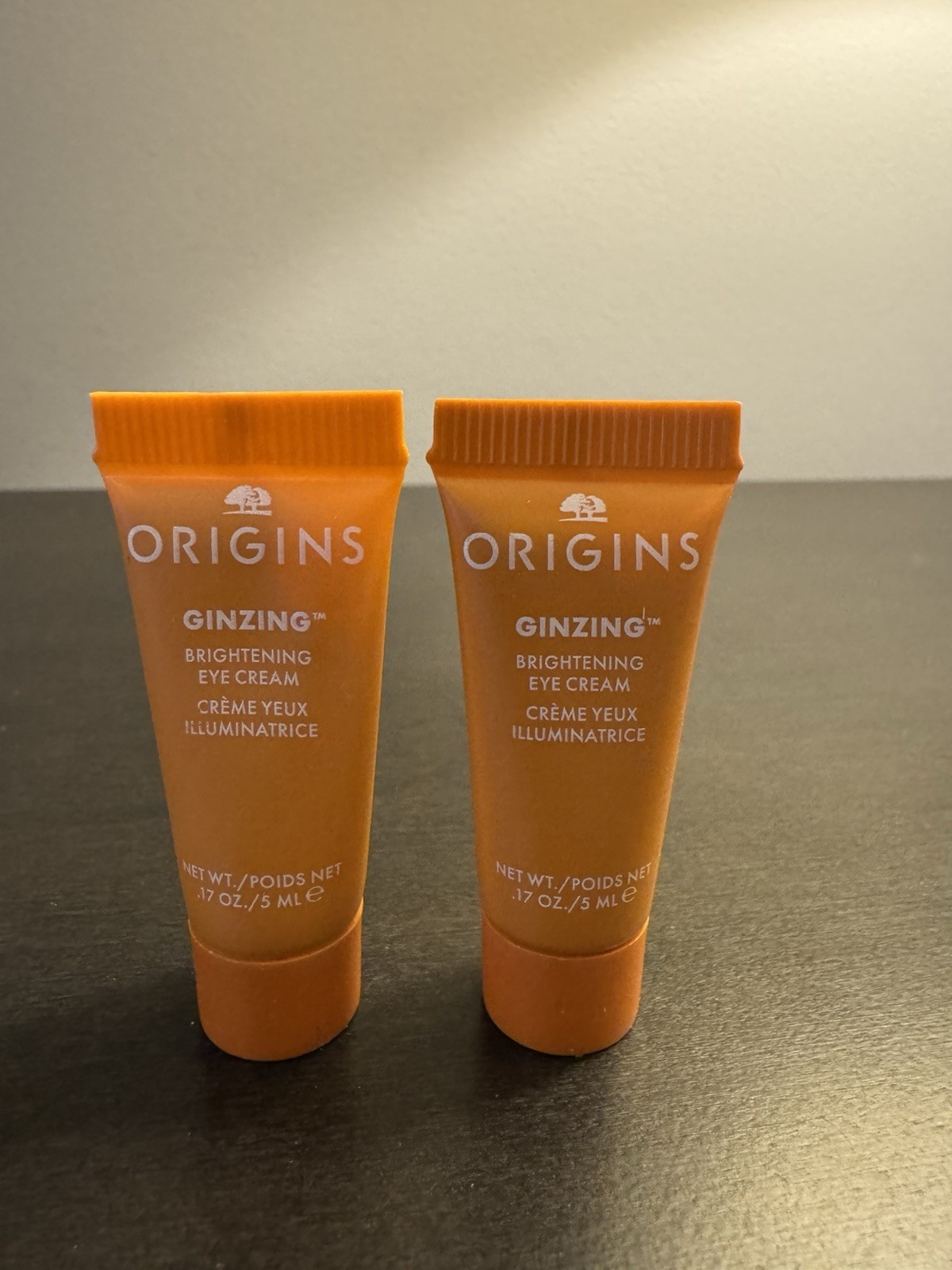Origins Ginzing Brightening Eye Cream .17 oz 5 ml Travel Size NEW X2