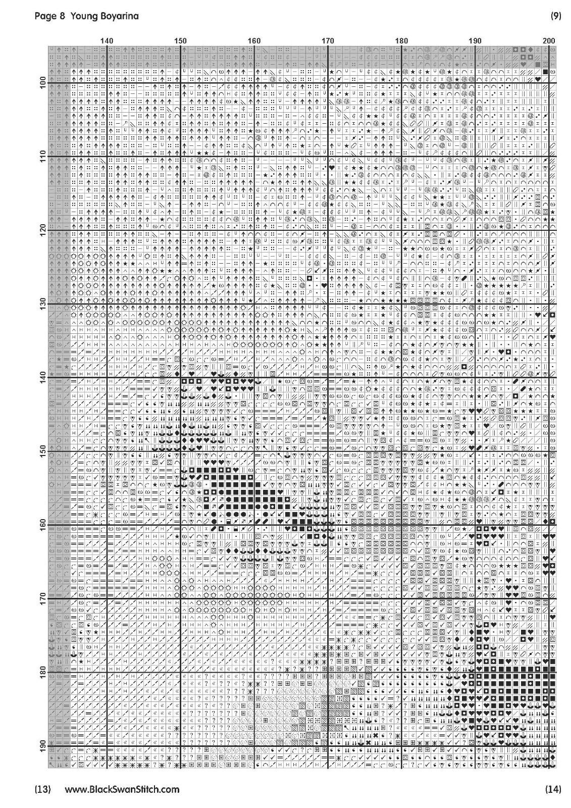 Young Boyarina 1392 Chart Counted Cross Stitch Pattern Needlework