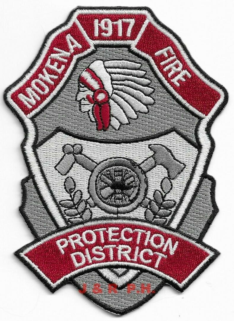 *NEW*  Mokena Fire Protection District, Illinois (3.25" x 4.5") size  fire patch
