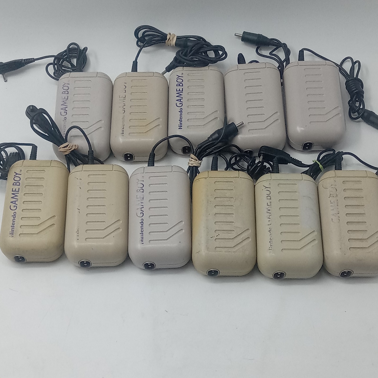 Nintendo Game Boy Rechargeable Battery Pack Lot OEM AC Adapter Charger Untested