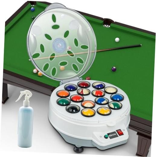 Pool Ball Cleaner Pool Ball Polishing Cleaning Machine Billiard Ball White 1