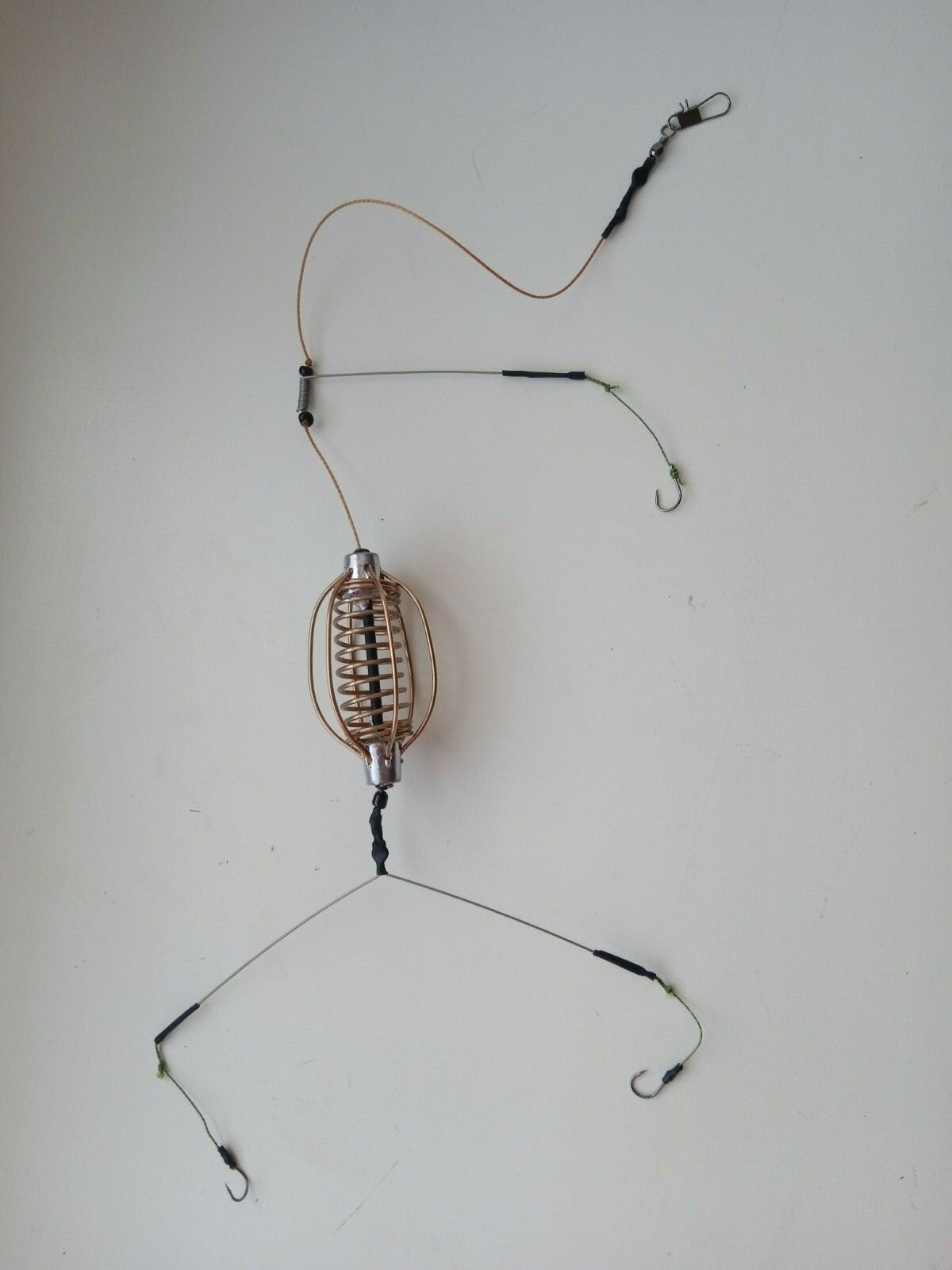 5pcs Carp Spring Fishing Feeder 20g Fishing Rig Hook #6 Bait Fishing Tackle