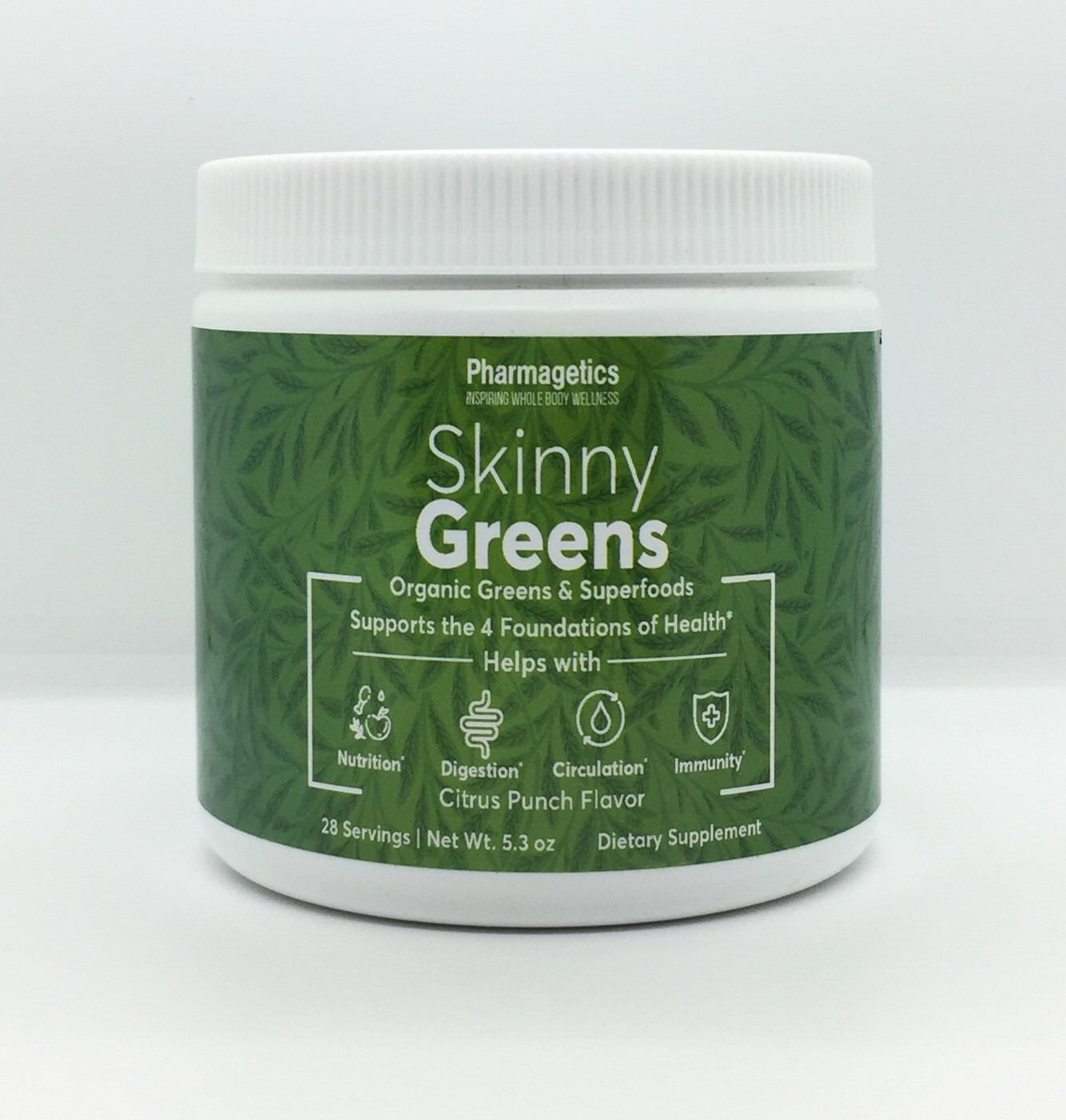 Skinny Greens Organic Supports Nutrition Digestion Circulation Immunity NEW