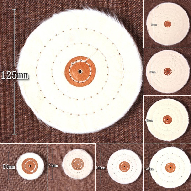 Reliable White Cloth Buffing Polishing Wheel for Stainless Steel Ceramic 5inch