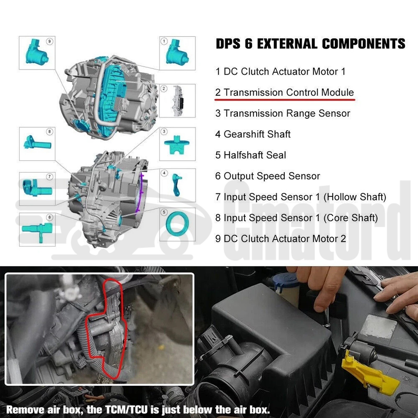Programmed TCU TCM Transmission Control Module for Ford Focus 2.0L 2011-2018 US