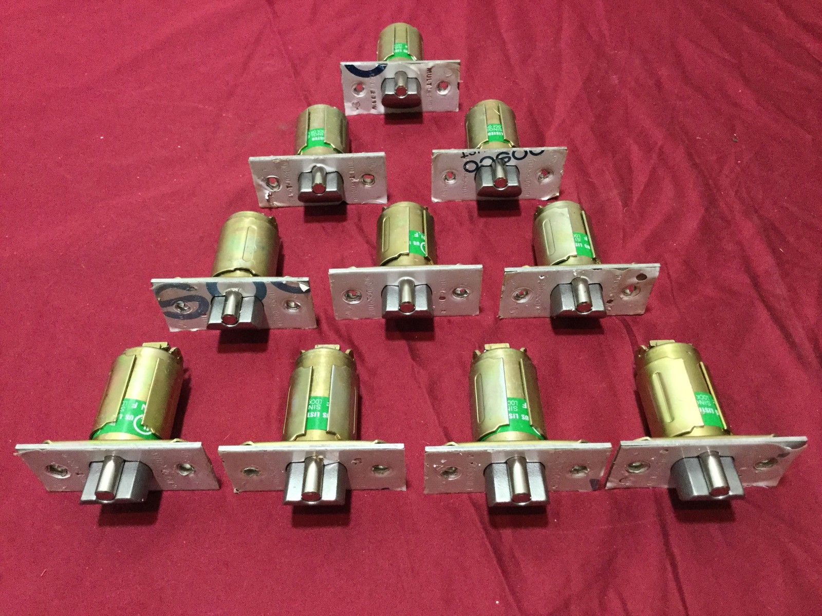 Mul-T-Lock high security 2 3/4'' Deadlatches, Set of 10 - Locksmith
