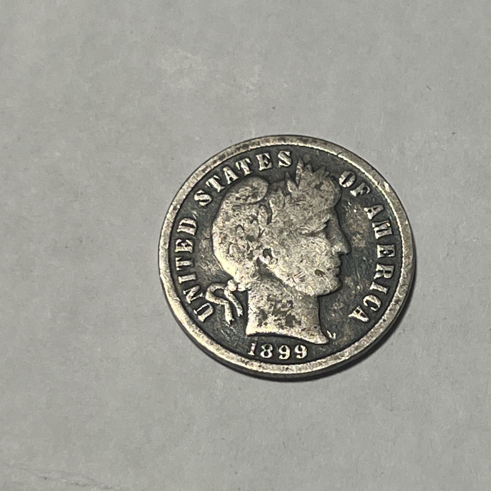 1899**P**BARBER SILVER DIME - FREE SHIPPING!