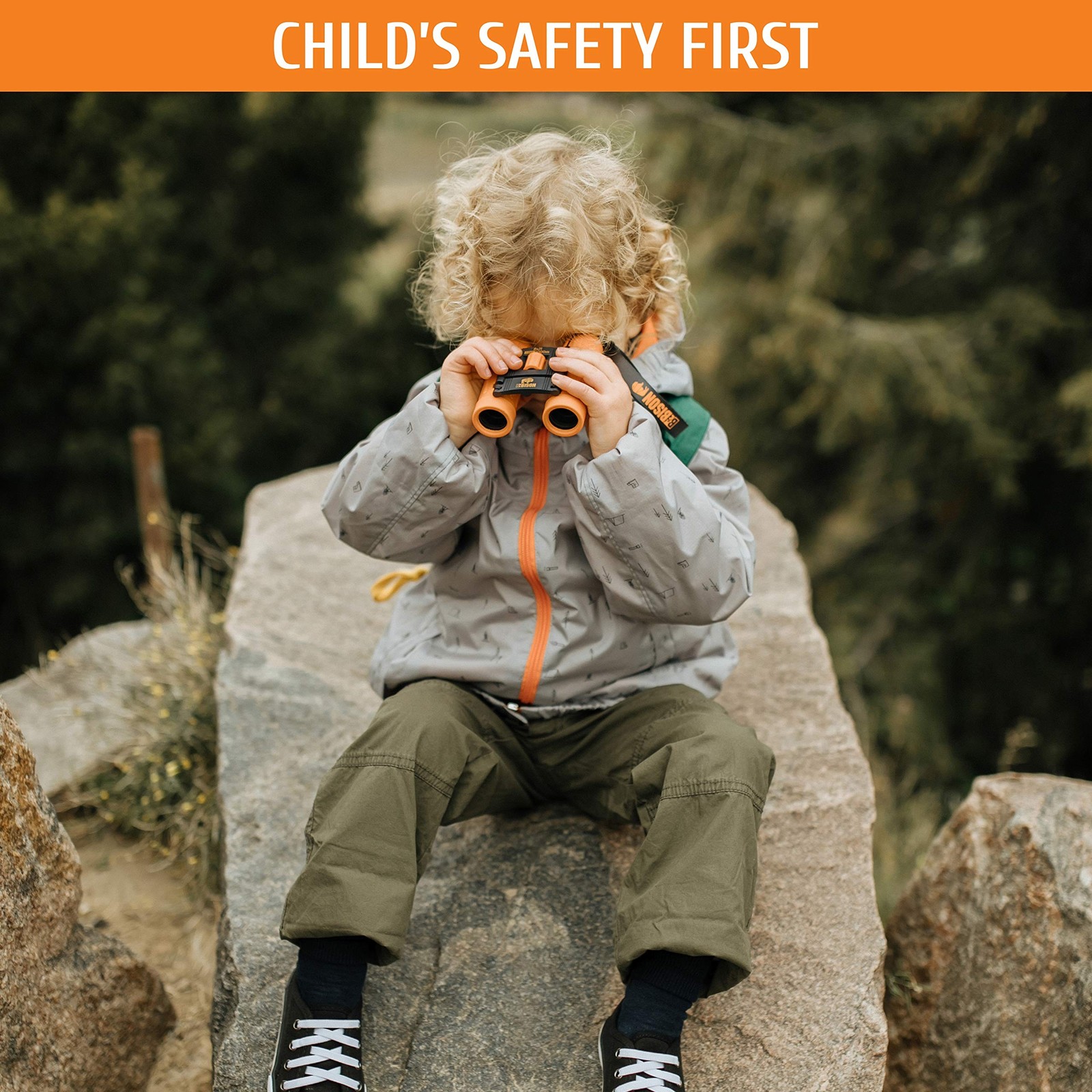 BeBison Binoculars for Kids - 8x21 High Resolution Real Optics - Compact Fold...