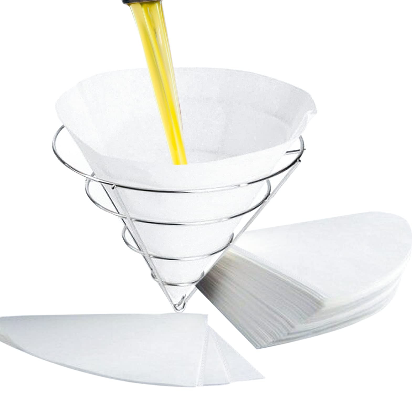 30 Pack 10" Deep Fryer Oil Filters, Best Non Woven 1, White-Oil Filters