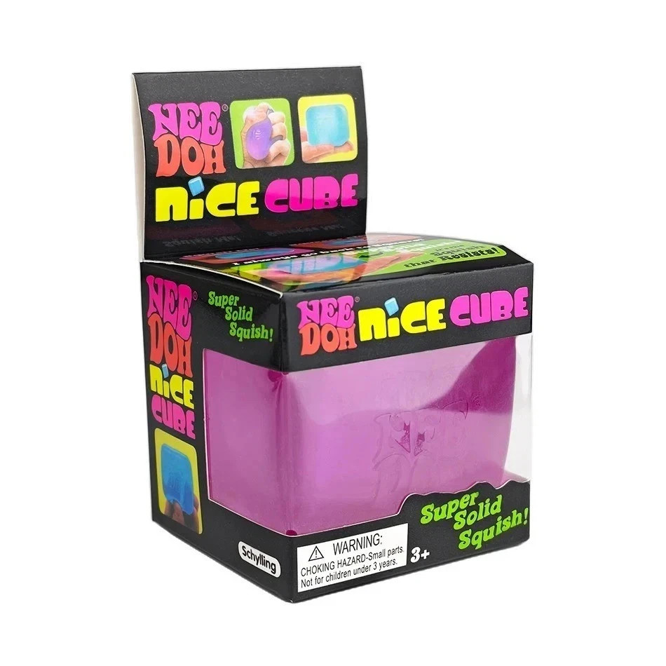 Nee Doh Nice Cube Sensory Toy Super Solid Squeeze Squish Brand New Fast Shipping