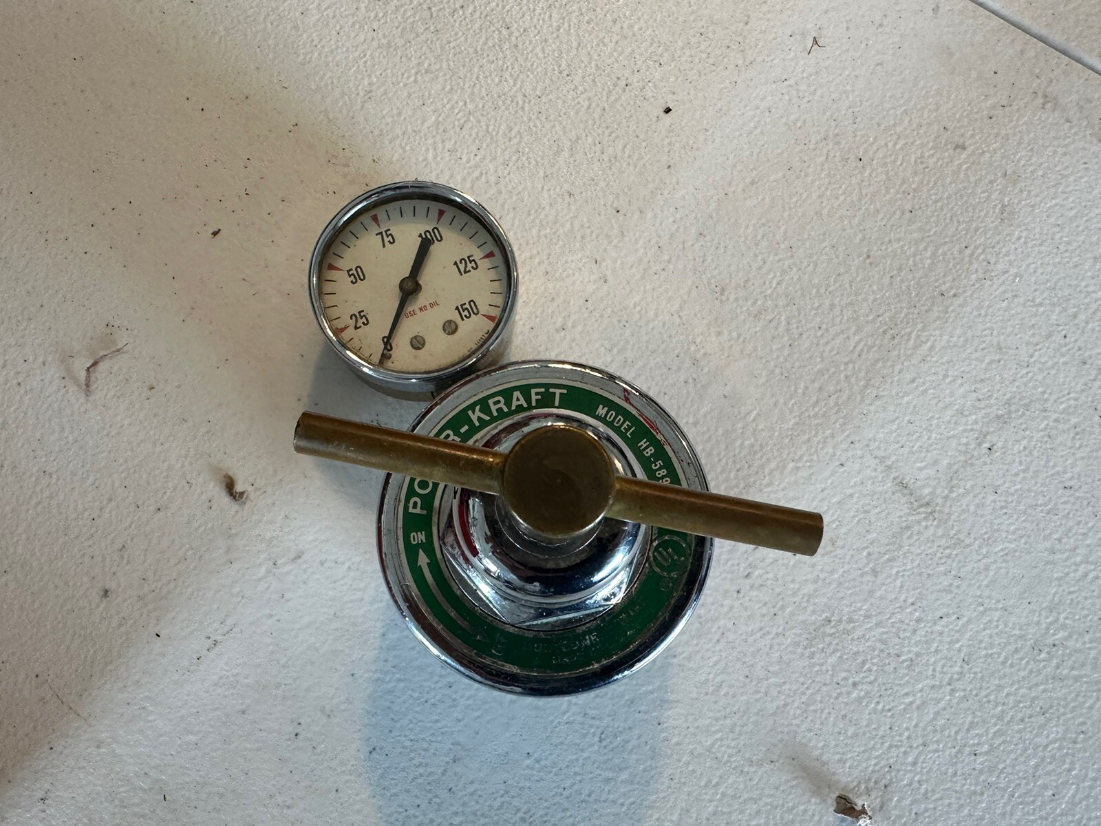 MONTGOMERY WARD POWER KRAFT HB-5893A PRESSURE REGULATOR GAUGES VALVE