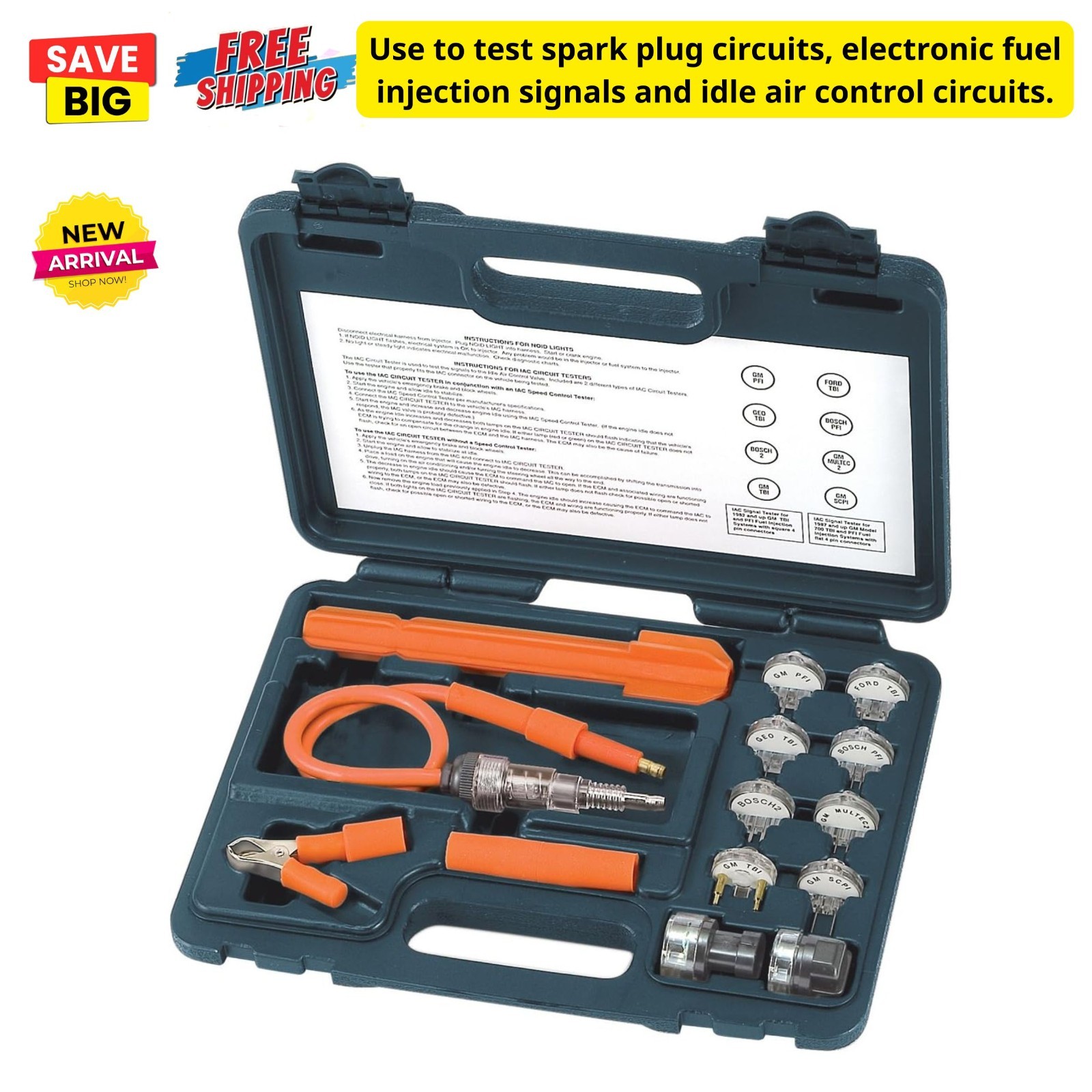 In-Line Spark Plug Tester Noid Lights for Diagnose Fuel Injector Ignition System