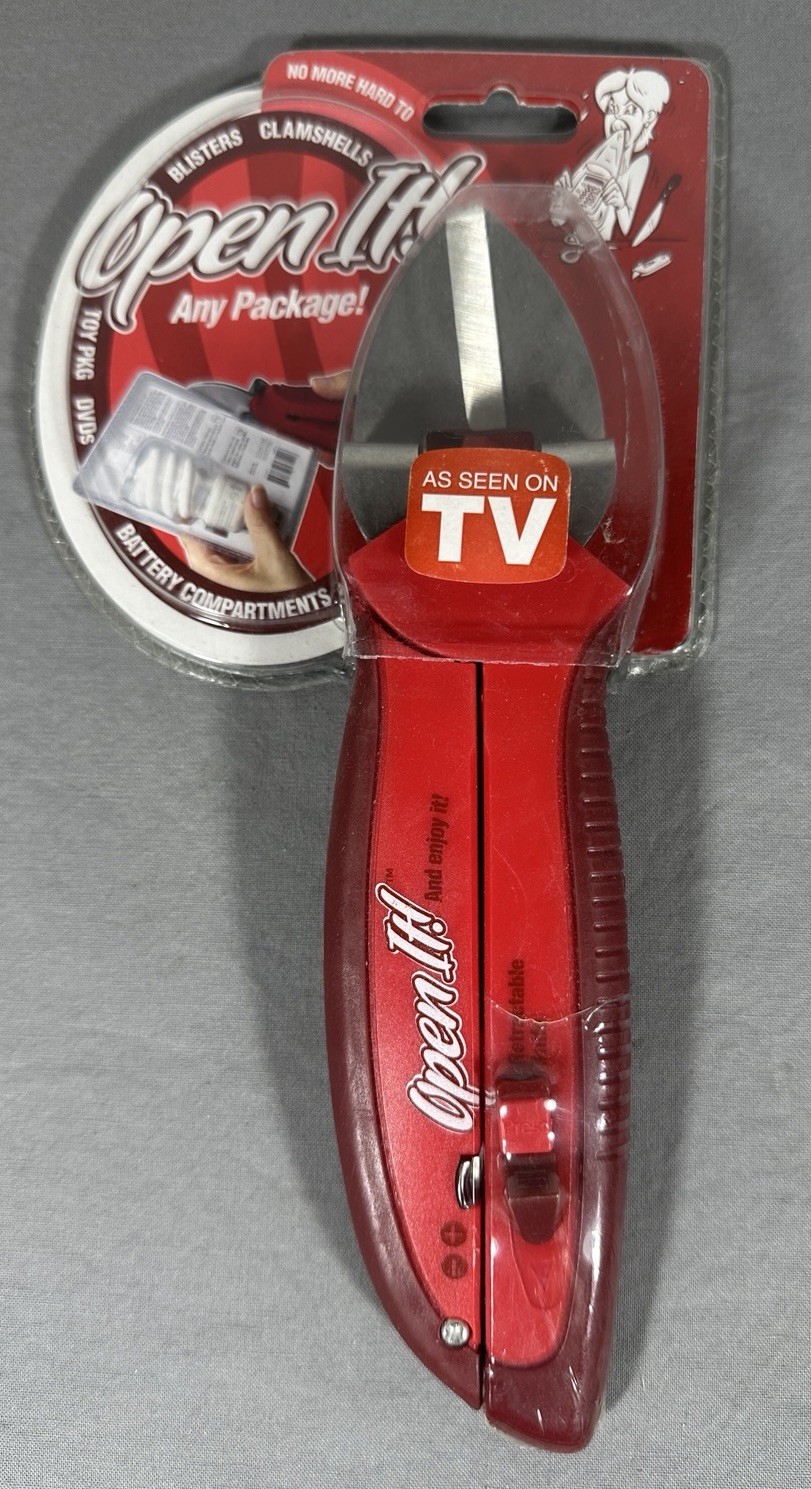 Open It! As Seen On TV Package Opener Zibra Cutter Utility Knife NEW Sealed