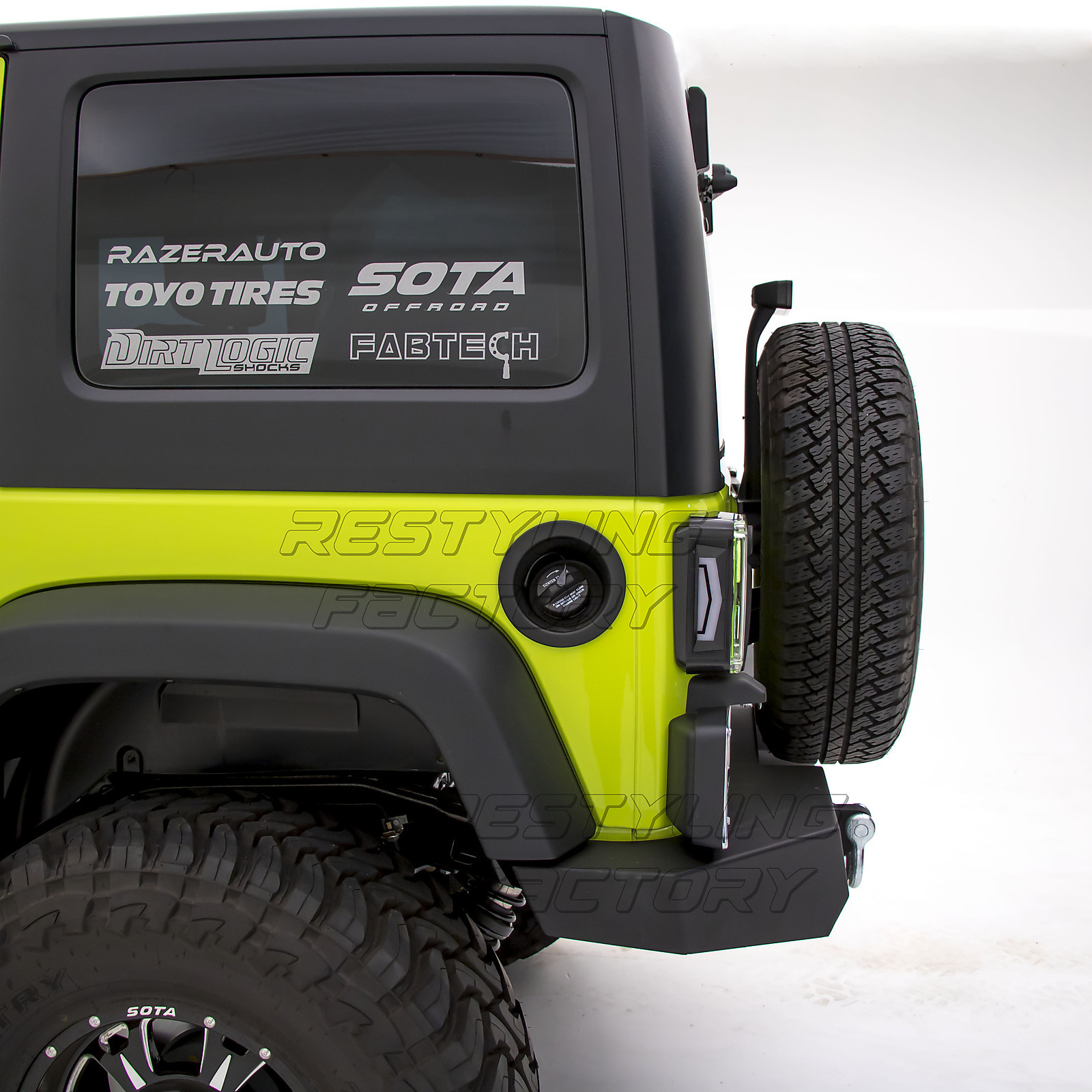 Rock Crawler FULL WIDTH Rear Bumper Heavy Duty for 07-18 Jeep JK Wrangler