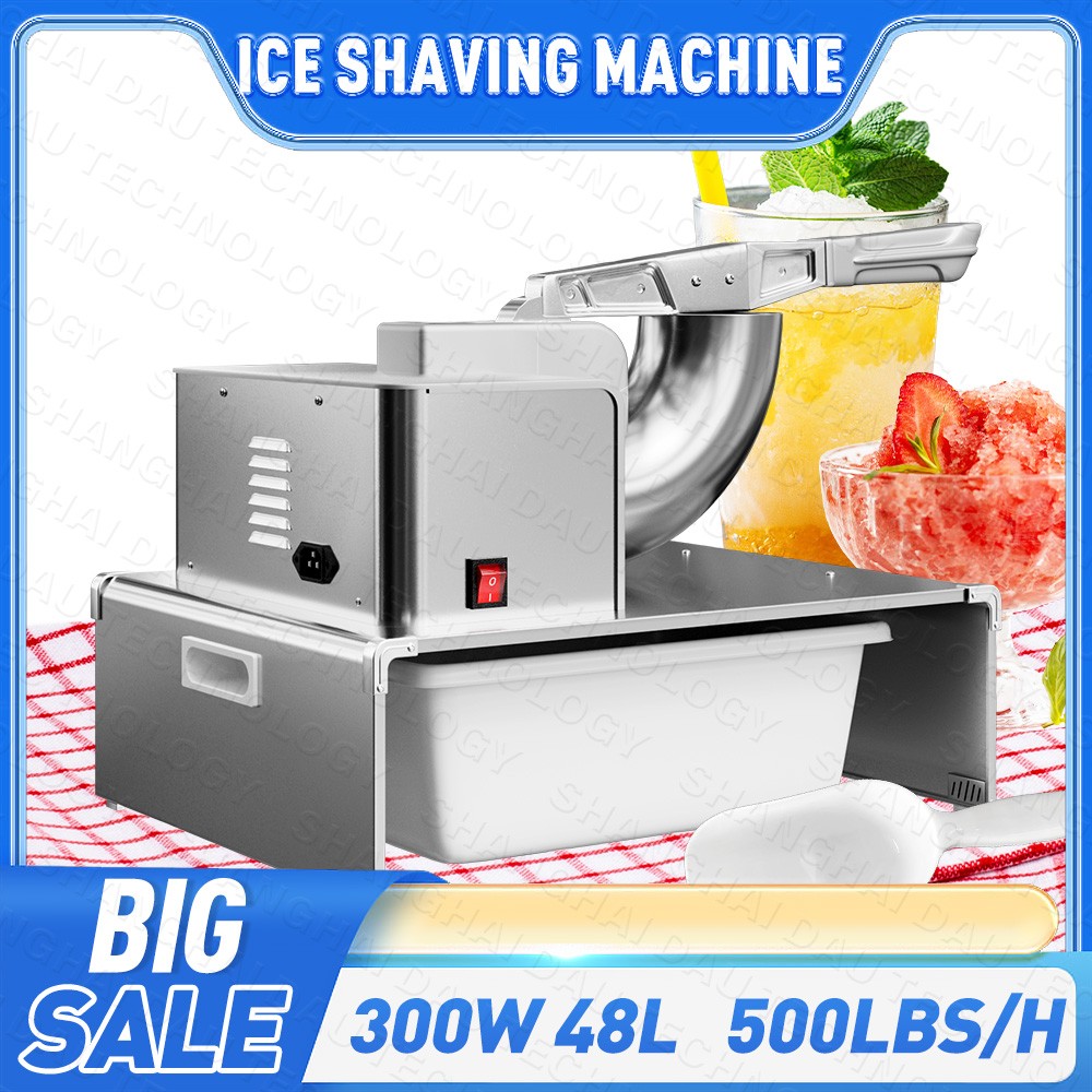 Electric Shaved Ice Machine, Snow Cone Maker Ice Crusher Shaved Ice for Parties