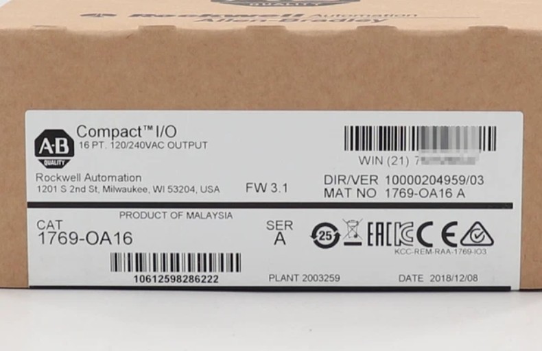 NEW Allen-Bradley 1769-OA16 240V 16-Point I/O Module