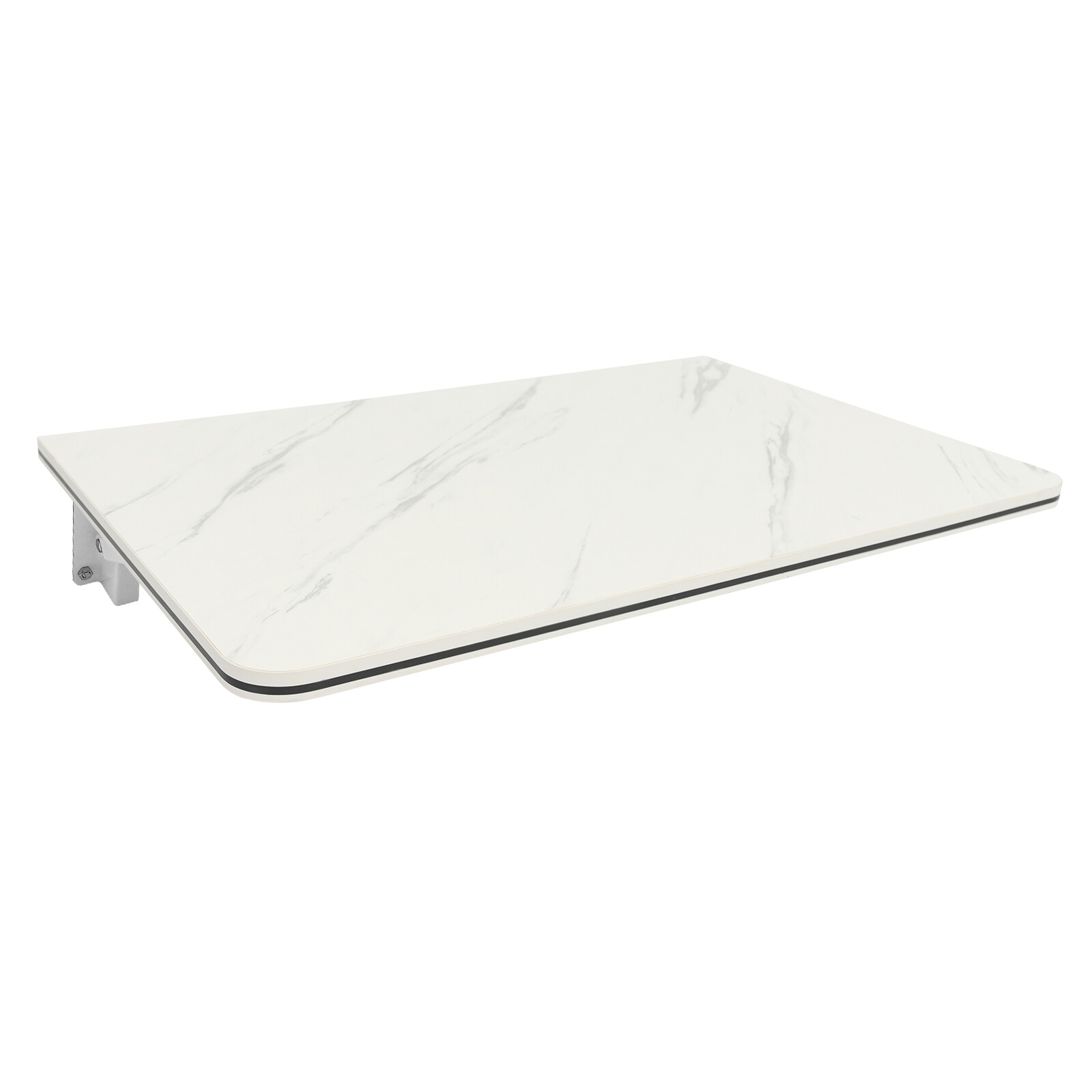 Stylish Wall-Mounted Folding Desk with Durable MDF and Metal Design