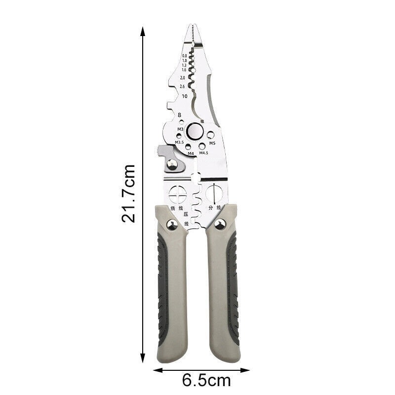 Upgrade Multifunctional Wire Stripper Crimper Cable Cutter Pliers Crimping Tool