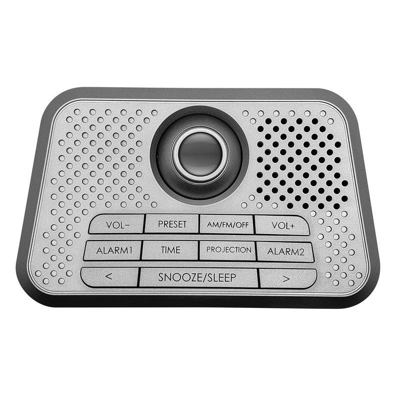 Digital AM FM Clock Radio Time Projection Ceiling Wall Dual Alarm Battery Backup