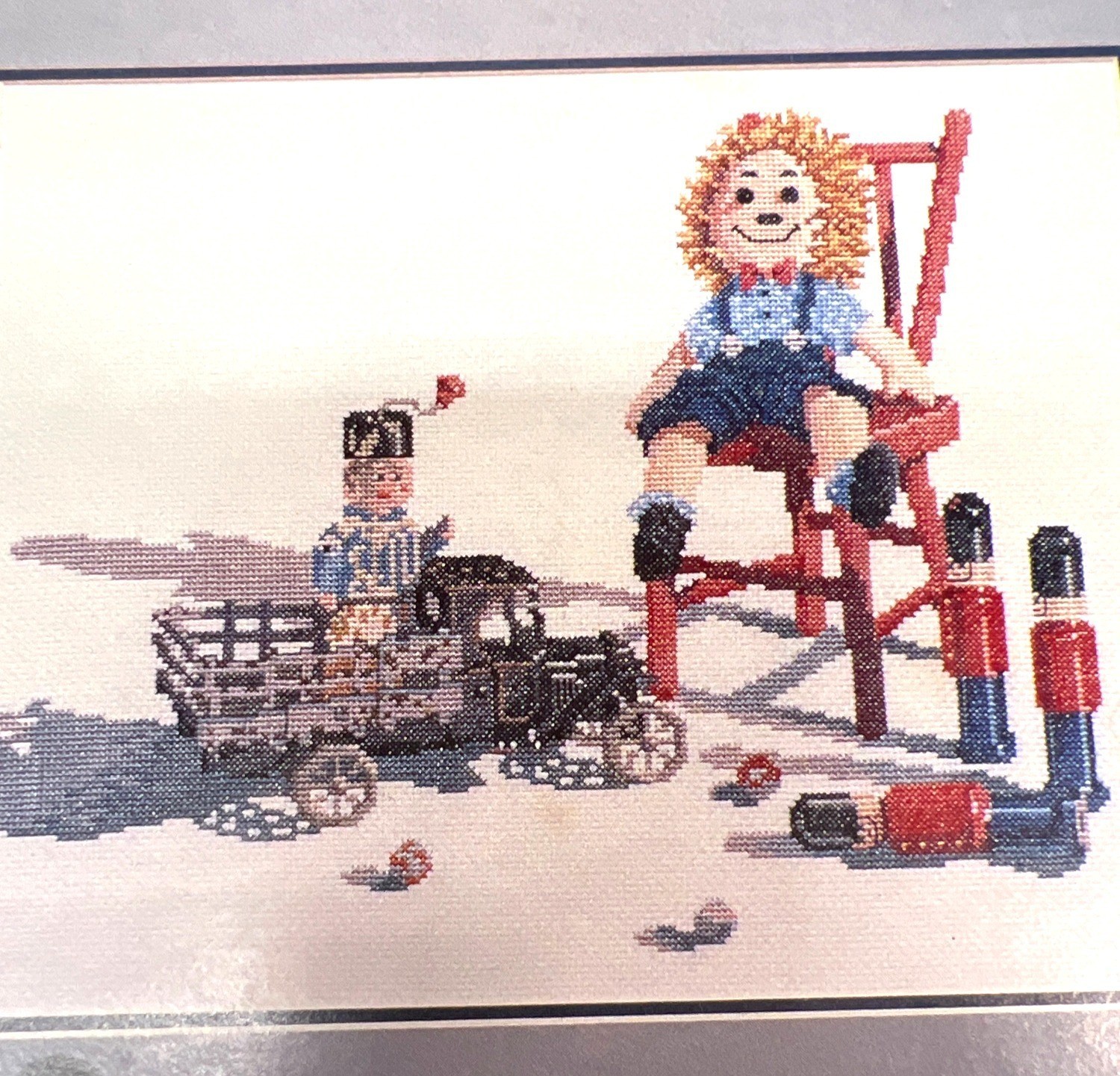 Jerrys Friends Cross-Stitch Pattern Featuring Vintage Toys Includes