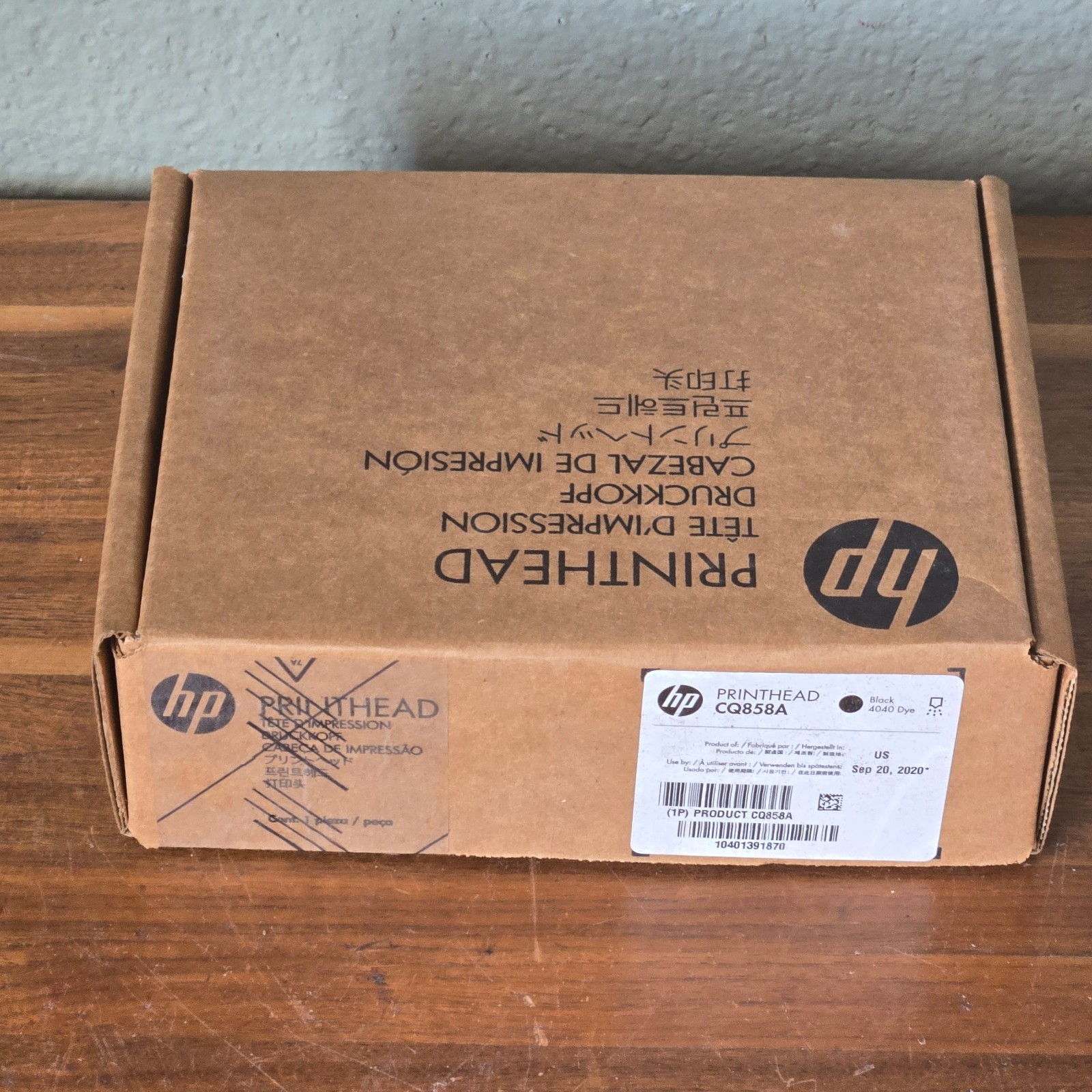 NEW GENUINE OEM HP CQ858A BLACK 4040 DYE PRINTHEAD M800 C800 "USE BY" 2020