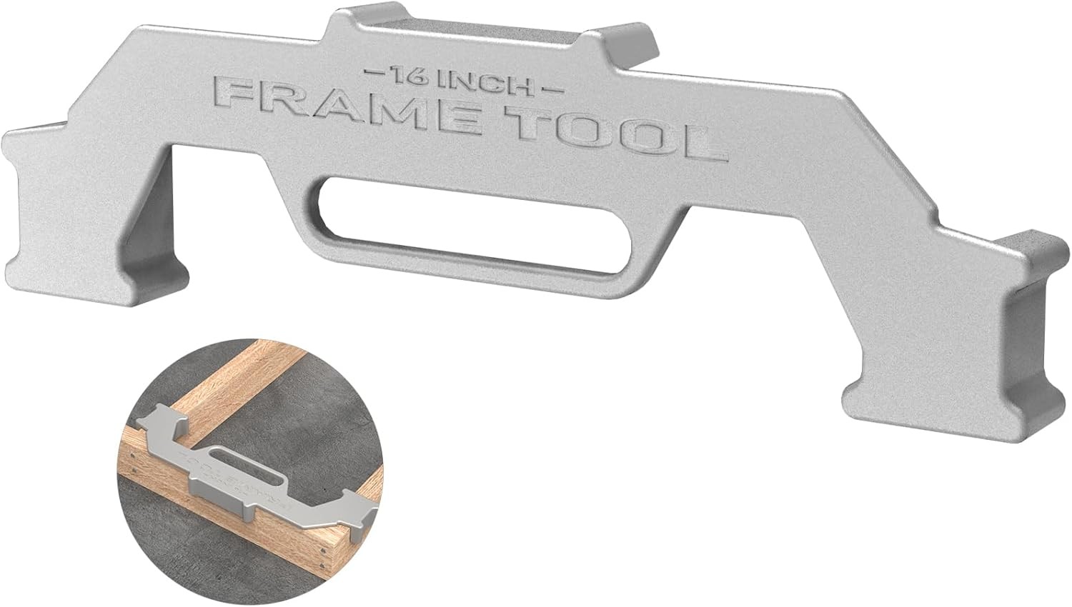 16 Inch On-Center Cast Aluminum Stud Layout Framing Tool Wall Measurement Jig