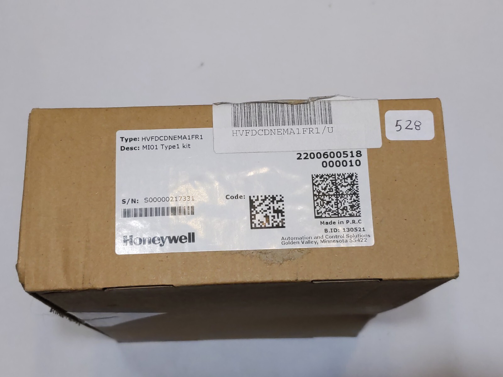 Honeywell HVFDCDNEMA1FR1 SmartVFD HVAC2 and COMPACT Nema 1 Kit, Frame Size FR1