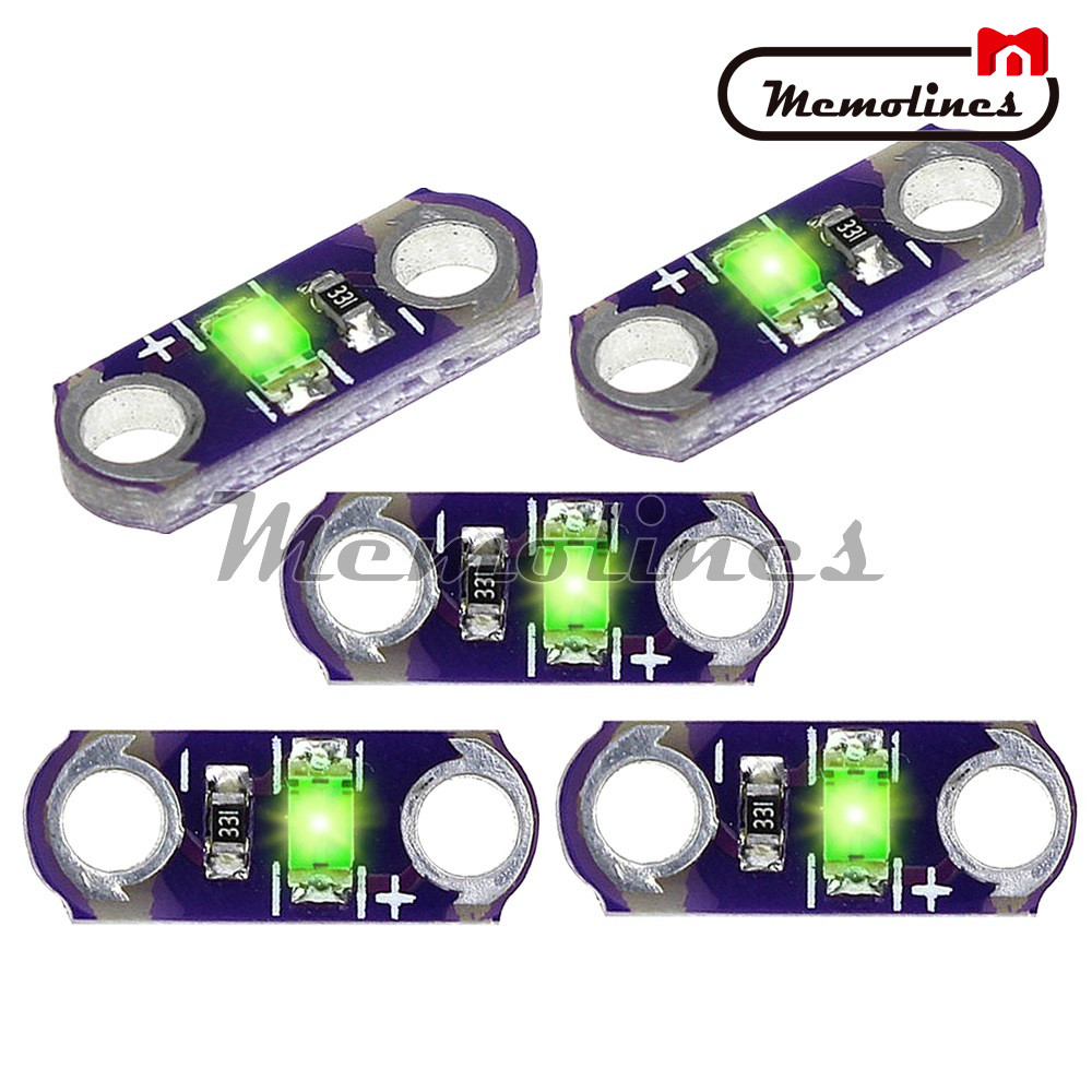 5PCS/lot LilyPad SMD Led KIT DIY 3V-5V Module Light Green