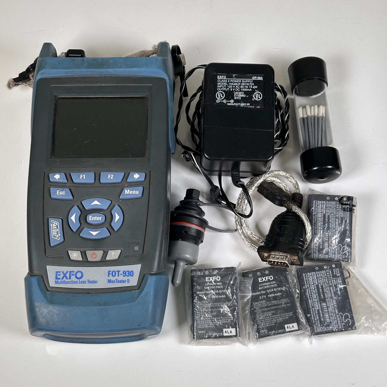 EXFO FOT-930 MaxTester II Tester Set w/ Bag & Extras FOT-932X-FP-A-EI