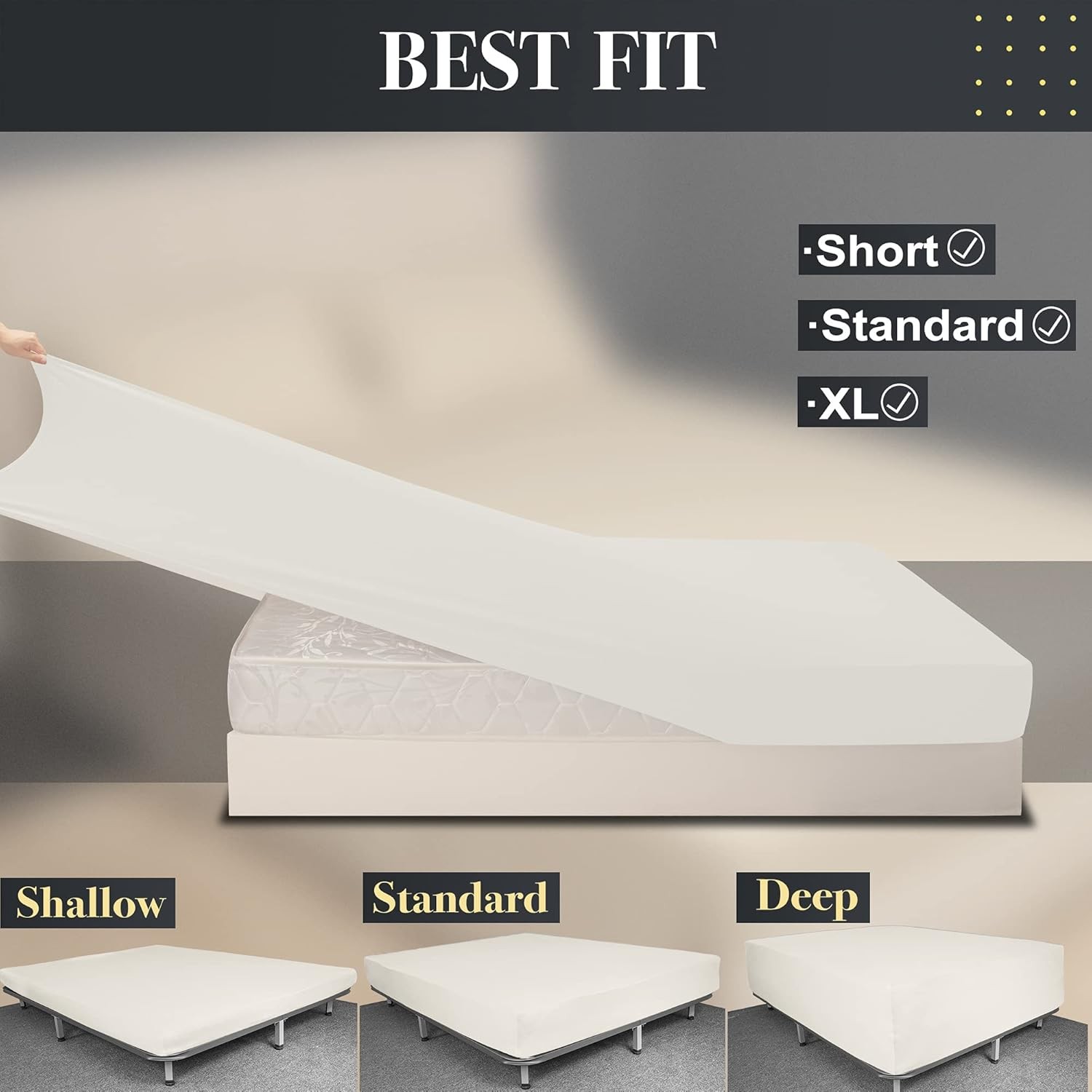 Soft Stretch Extra-Large Fitted Sheet (Sheet Only) — Knit Fabric