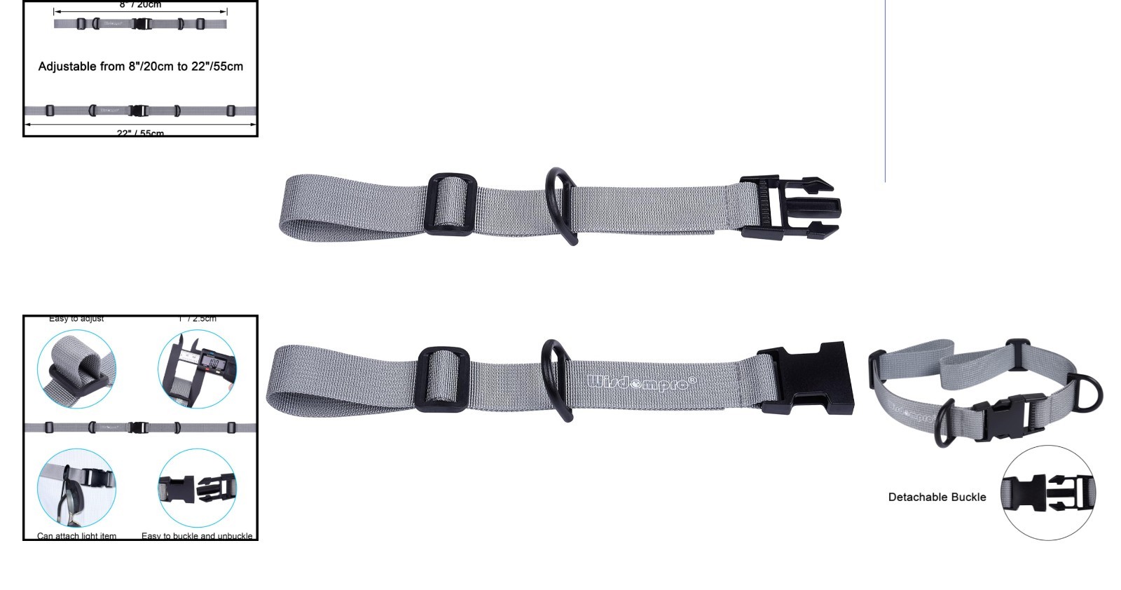 Hands-Free Adjustable Backpack Chest Strap with Durable Quick Release Buckle