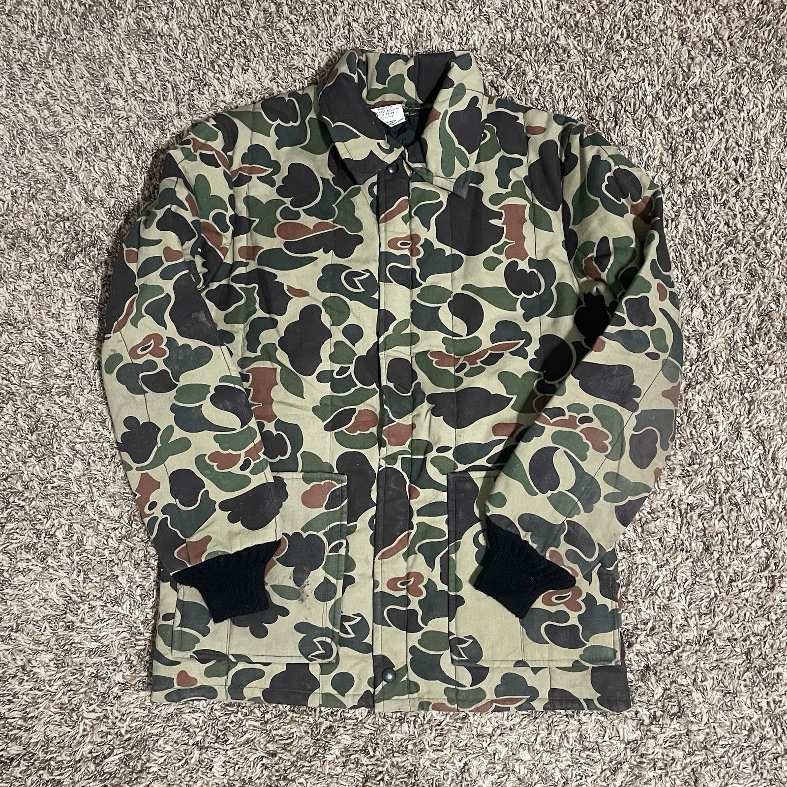 Vintage Camo Hunting Jacket – XXL / Large Regular (16–18) – USA Made